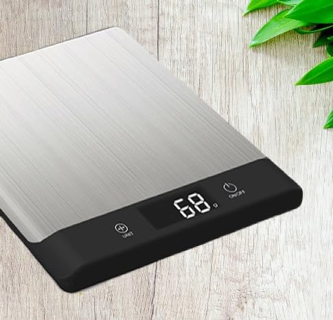 Smart Food Scale for Kitchen,Digital Food Scale with Nutritional Calculator, 24 Nutrients Tracking for Weight Loss, Connect to Smartphone App Android and iOS, Stainless Steel 11lb max