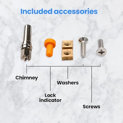 Anakel Home Replacement Handle Kit Compatible with Fagor Rapid Express 99 Pressure Cooker | Includes Pressure Regulator Valve, Screws and Lid (Thread size of the chimney: 0.23 in)
