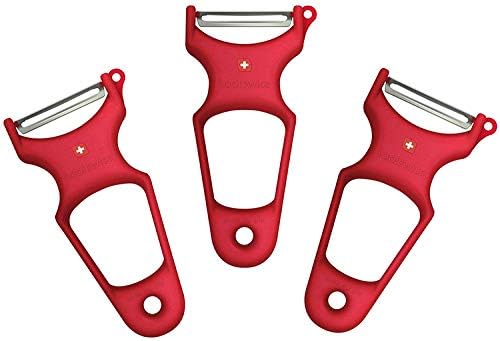 Stainless Steel Vegetable Peeler - Swiss Made, Smooth Easy Peel - Smooth Fruit and Vegetable Peel | SHARPEST BLADE (TS3368) (3)