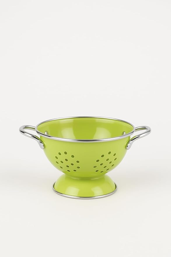 Calypso Basics by Reston Lloyd Powder Coated Enameled Colander, 1.5 Quart, Azure
