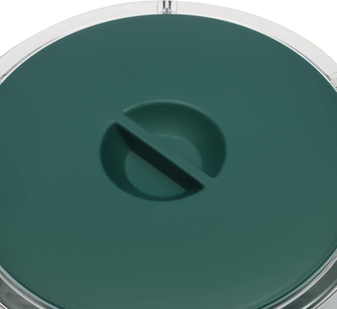 360° Rotating Grain Dispenser With 6 Grids, 13.2lbs Large Capacity Grain Dispenser Rotating Kitchen Storage Containers With Sealed Lid For Peanut Barley Millet And Cereal (Green, 14.3 lbs)