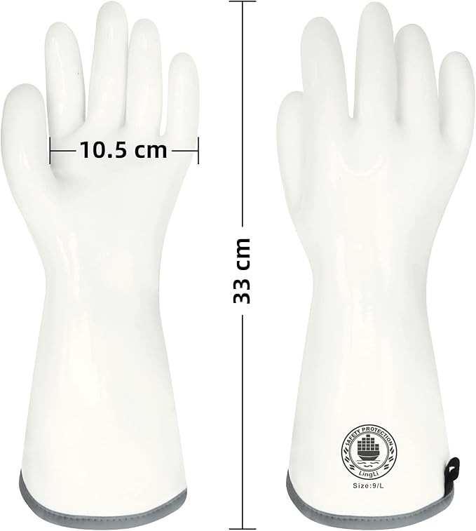 Barbecue Mitts, Silicone Oven Gloves, Heat Resistant Oven Gloves with Fingers, Kitchen Oven Mitts Smoker Gloves for Baking, Grilling, Cooking, Food Grade, Waterproof (7)