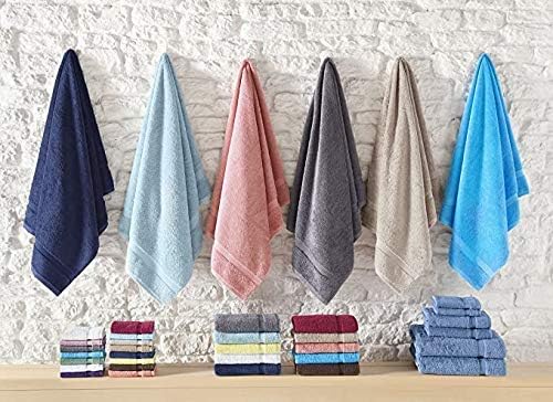 SALBAKOS 100% Turkish Cotton Bath Mat Set 2-Piece - 20x34 inch, Hotel & Spa Collection, Soft, Absorbent, Long Lasting, Durable Bathroom Rugs | Made in Turkey (Yellow, 2 Bath Mats)