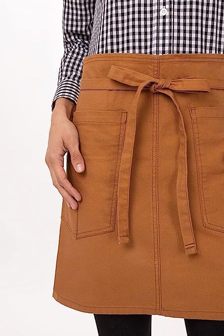 Chef Works Unisex Rockford Half Bistro Apron