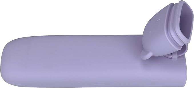 Silicone Cutlery Storage Box for Toddler Utensils – Fits Spoon, Fork & Knife | BPA-Free (Purple Light)