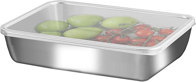 GIUOIDUO Stainless Steel Lunch Box 6-Pack,Stackable Snack Storage Boxes, Lid Food Container, Reusable Food Storage Container for Travel and Work, Dishwasher Safe, Freezer Safe