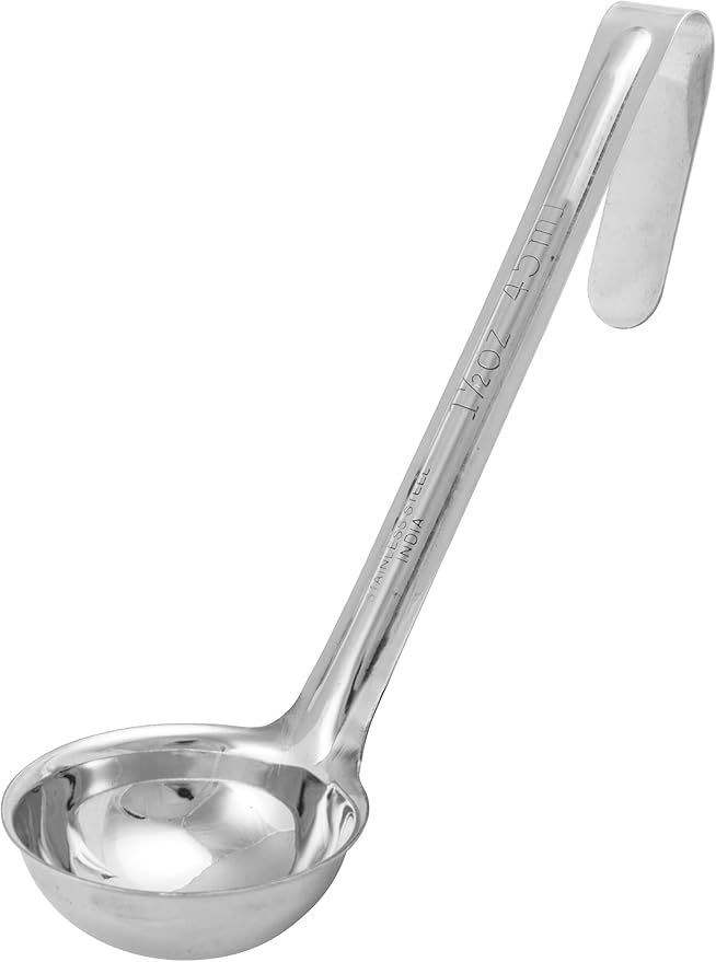Winco One Piece Stainless Steel Ladle, 1.5 Ounce, 6"