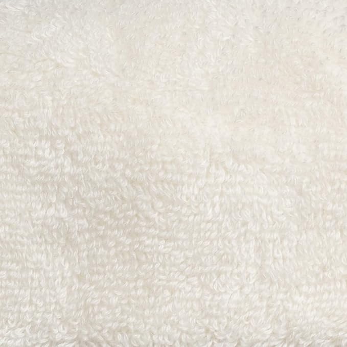 Fabdreams 100% Organic Cotton Bath Towel Set of 6 700 GSM Hotel Premium Plush Absorbent Soft Durable Skin-Friendly Spa Quality Bathroom Comfort with 2 Bath 2 Hand Towels and 2 Wash Cloths Ivory