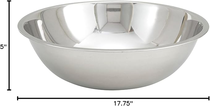 Winco MXB-1600Q Mixing Bowl, 16-Quart (Pack of 4)
