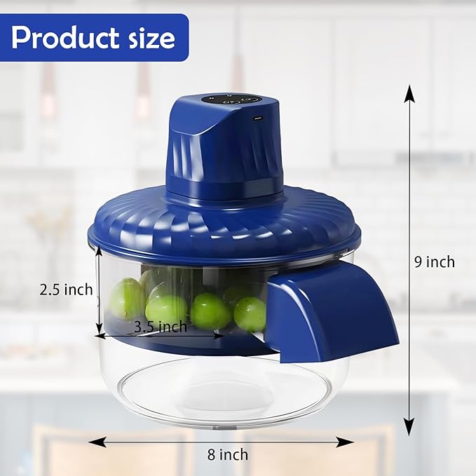 Electric Automatic Grape Peeling Machine,USB-C Charging,One-Button Garlic Peeler,Suitable for Small Fruits Such as Grapes, Garlic, Jujube, Etc.