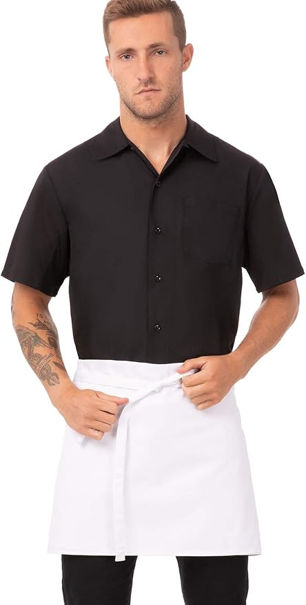 Chef Works Unisex Four-Way Apron, White, One Size