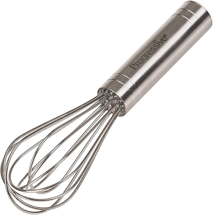 PrepWorks 6-Inch Balloon Whisk – Handheld Steel Wire Whisk for Blending, Whisking, Beating, and Stirring, BPA-Free, Dishwasher Safe