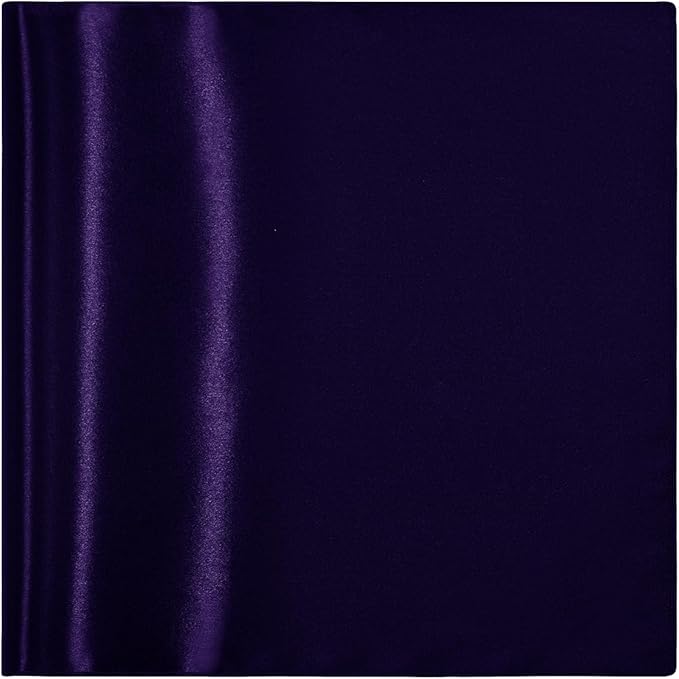 KKJIAF 50 Pack Purple Square Satin Napkins 17x17 Inch Soft Smooth Cloth Napkins,Silky Table Napkin for Wedding Banquet Party Decoration