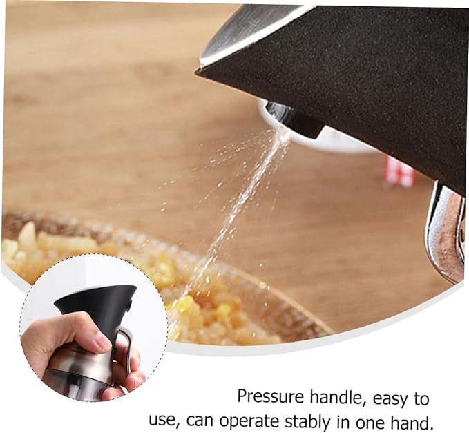 PRETYZOOM 200ml Liquid Cooking Dispenser Oil and Vinegar Spray Bottle Anti-damage for Kitchen Seasoning Sprayer