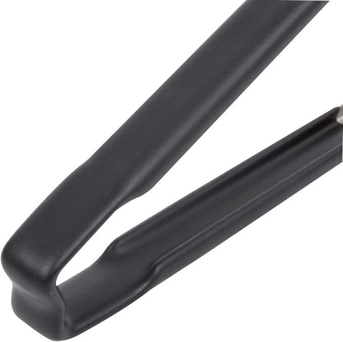 Vollrath 4781220 Jacobs's Price 12-Inch 1-Piece Tong, Stainless Steel, Black Handle