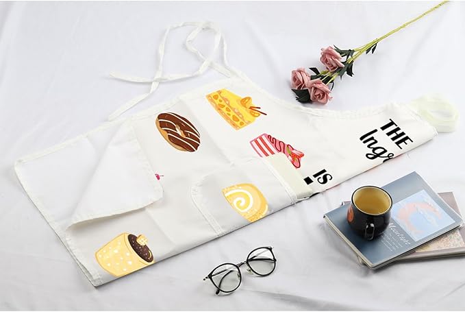 MBMSO Baking Apron the Secret Ingredient is Always Love Apron Baker Gifts Baking Cooking Gifts for Bake Lover Kitchen Apron