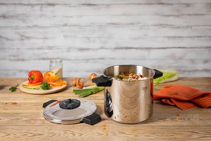 Kuhn Rikon Duromatic Classic NEO 7 L Side-Handle Pressure Cooker – Swiss-Made, Ultra-Fast & Energy-Efficient, Thick Super-Thermic Base, Safe & Durable