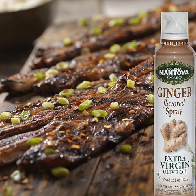 Mantova Spray Ginger Extra Virgin Olive Oil, 8 Ounce