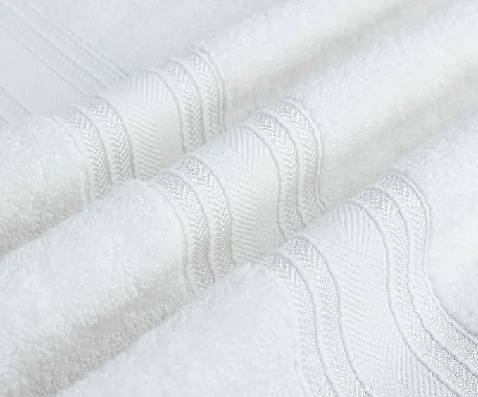 BIOLINEN Bath_Towel (White, 4 WC + 2 HT + 2 BT)
