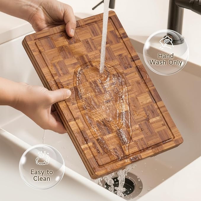 Large Cutting Board,Bamboo Wood Cutting Boards For Kitchen,3 Packs Chopping Board Set With Juice Groove, For Butcher Block,Vegetables,Fruits And Cheese