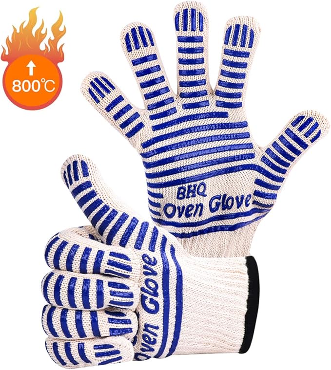 CZSYZCZS Extreme Heat Resistant Oven Gloves - 932F - Cooking Gloves for BBQ, Grilling, Baking,Cutting, Smoker Fireplace