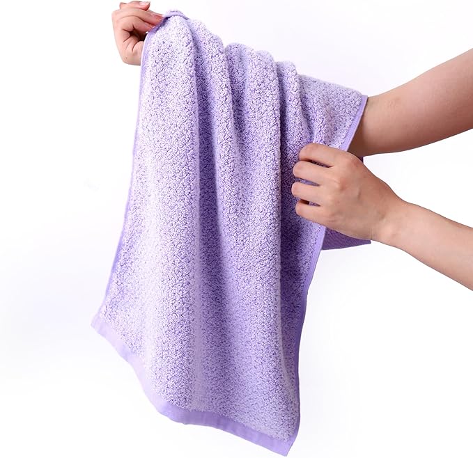 Everplush 4-Piece Premium Hand Towel Sets: Super-Soft, Highly Absorbent & Quick Drying Bathroom Towels – Versatile for Hotel, Bathroom, Shower, Spa, 16x30 Inches (Lavender, 16" x 30")