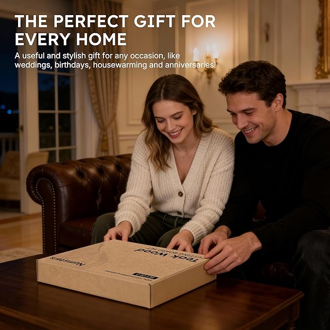 2 Pack Teak Cutting Board for Kitchen Non Toxic Wooden Chopping Board Charcuterie Board Non Slip Over Sink NOT Bamboo Stainless Steel Titanium Acrylic Acacia Olive Glass Plastic Silicone Metal