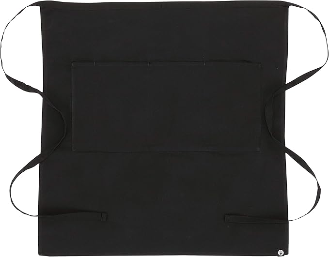 Chef Works Unisex Reversible Server Apron, Black, One Size