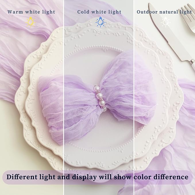 100 Pack Lilac Cloth Napkins 21x21 Inches Lilac Cheesecloth Napkins Set of 100 Washable Dinner Table Napkins for Wedding Bridal Baby Shower Rustic Boho Cotton Gauze Family Gathering Table Decor