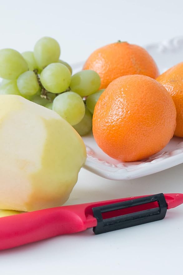 Best Vegetable Peeler : Ceramic Peeler, Red Veggie Peeler by Cestari Kitchen, Limited Edition