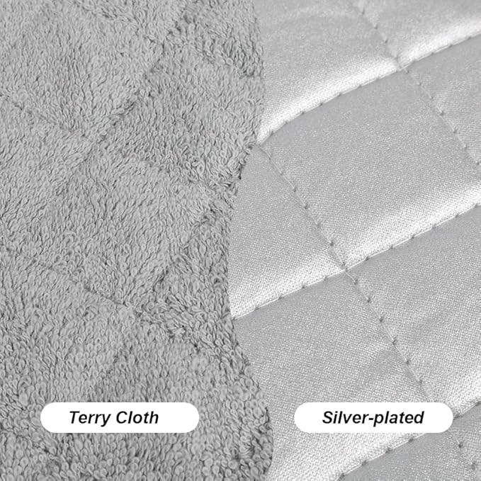 meioro 4-Pack Pot Holders for Kitchen High Heat Resistant Potholder, 100% Cotton Hot Pads, Quilted Terry Hot Pot Holder Set for Kitchens, Washable Trivet for Cooking and Baking 7x7 Inches (Dark Grey)