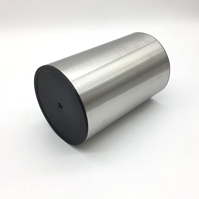 Laxinis World Stainless Steel Kitchen Utensil Holder, Kitchen Caddy, Utensil Organizer, Round Shape Utensils Crock, 7" by 4.3" (utensils not included)
