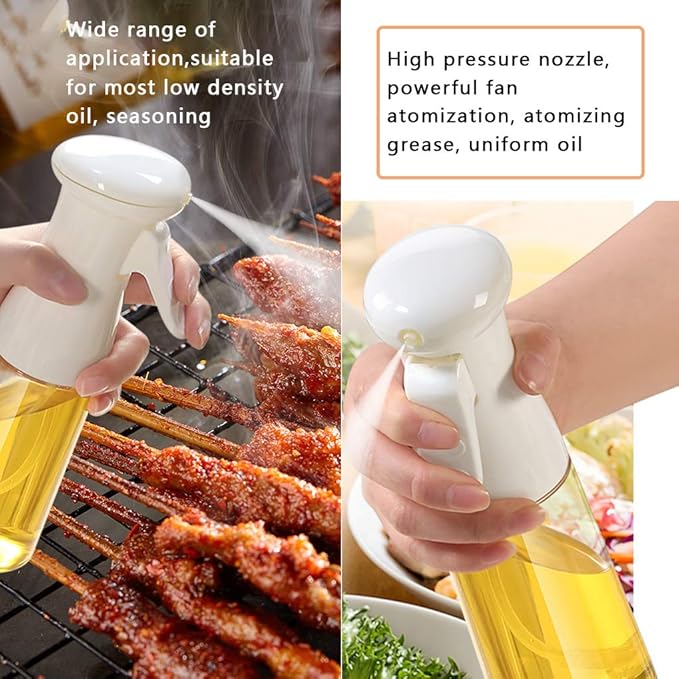 Oiler Bottle Oil Sprayer Barbeque Vinegar Dispenser Cooking Baking BBQ Roasting Oil Spray Bottle, Black Oil Dispenser Bottle for Kitchen(1pc red)