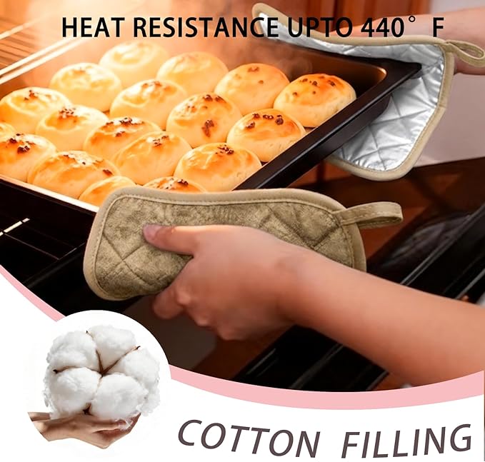 4 Pack Pot Holders for Kitchen Clearance Oven Potholders Sets for Kitchens Hot Pads for Kitchen Countertops Heat Resistant Milkshake