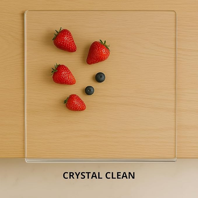 Acrylic Cutting Board with Counter Lip, Clear Cutting Boards for Countertop Protector, Cutting Board for Kitchen Counter, Non-Slip Dough Mat, Kitchen Decor Gadgets House Warming Gifts(24"x18")
