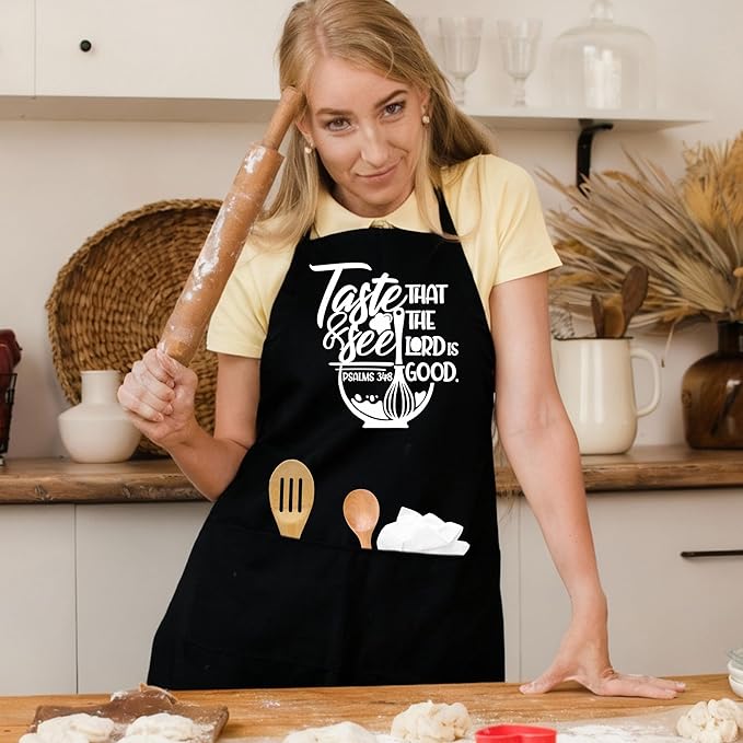 Funny Apron For Women Men Cooking Baking BBQ Grill Chef Waterproof Aprons Birthday Valentine's Gifts For Mom Dad Wife