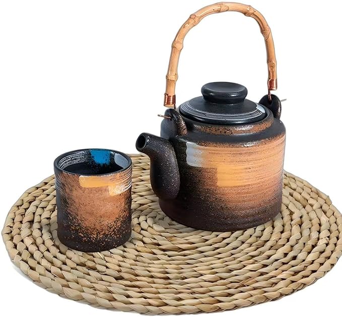 6Pcs 12" Round Woven Rattan Placemats,Natural Hand-Woven Water Hyacinth Placemats,Farmhouse Weave Place Mats,Rustic Braided Wicker Table Mats (12inch Set of 6)