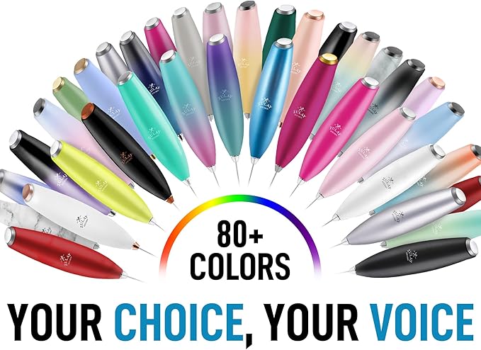 Zulay Kitchen Powerful Milk Frother Wand With 4 AA Duracell Batteries - Ultra Fast Handheld Drink Mixer - Electric Whisk Foam Maker for Coffee, Lattes, Cappuccino, Matcha & Creamer - Borealis