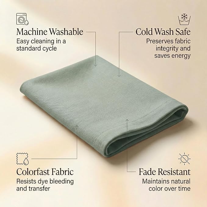 ACCENTHOME Accent Home 100% Cotton Napkins, Delicate Cloth Napkins for Dinners, Parties and Weddings,18 x 18 Inch Set of 12 - Teal
