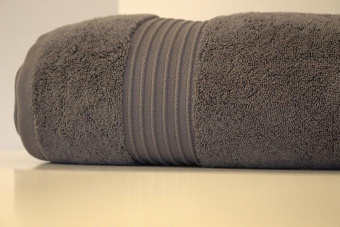 Milara Turkish Cotton Bath Sheet 35 x 70 Inches – Luxury Extra Large, Ultra Soft & Highly Absorbent Oversized Bath Towel, Premium Hotel Quality, Anthracite Dark Gray