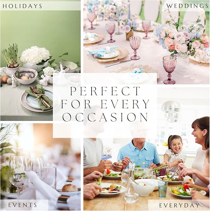 Elrene Home Fashions Bunny Blossom Spring Cloth Dinner Easter Napkins, Set of 4