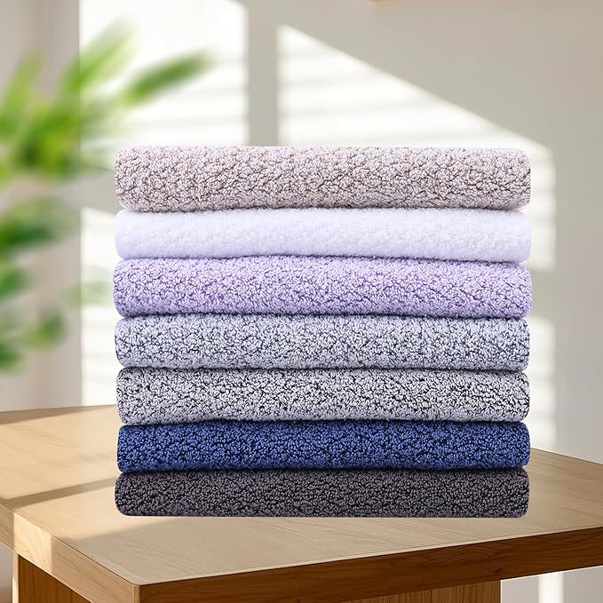 Everplush 4-Piece Premium Hand Towel Sets: Super-Soft, Highly Absorbent & Quick Drying Bathroom Towels – Versatile for Hotel, Bathroom, Shower, Spa, 16x30 Inches(Grey, 16" x 30")