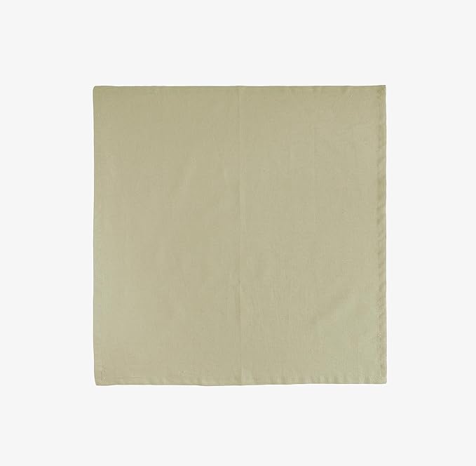 FINGERCRAFT Dinner Cloth Napkins, Cotton Linen Blend Mitered Corner Napkins Cloth 12 Pack Natural Premium Quality for Every Day Use, Parties, Easter, Thanksgiving, Weddings, 18x18 inch Sage Green
