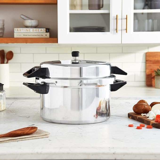Prestige Popular Aluminium Pressure Cooker, 16 Liters