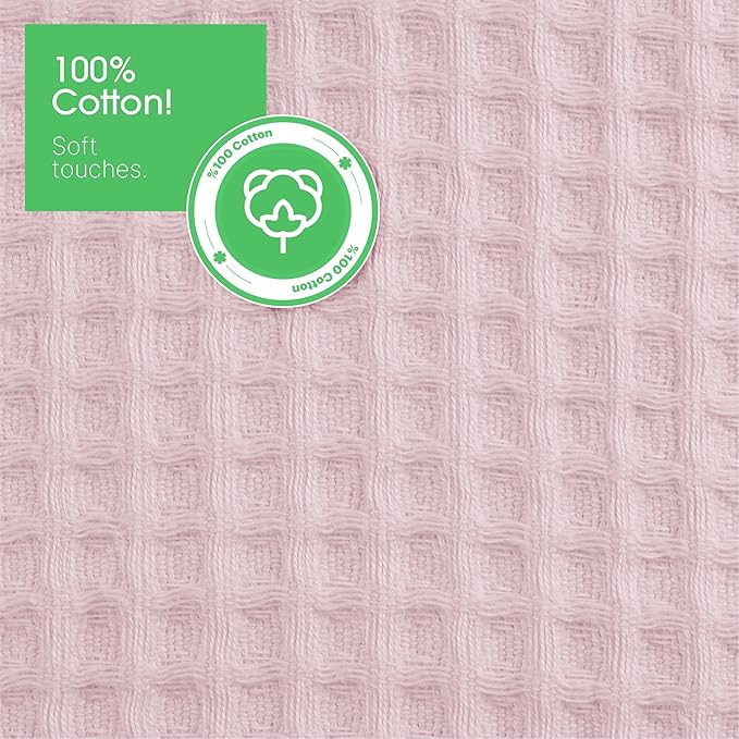 4 Pack Hand Towels, Bath Towels, Kitchen Towels and Dishcloths Sets, 30 x 14 Inches, Absorbent Dish Towels for Kitchen, Microfiber Cleaning Cloth, Waffle Kitchen Towels (Leaf-Shaped)