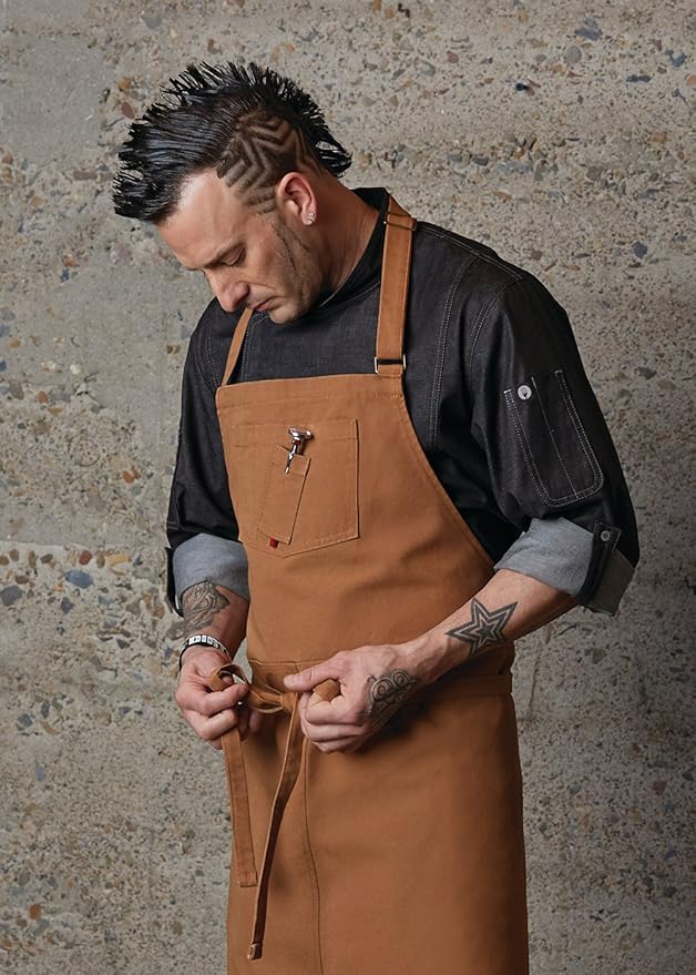 Chef Works Unisex Rockford Chefs Bib Apron