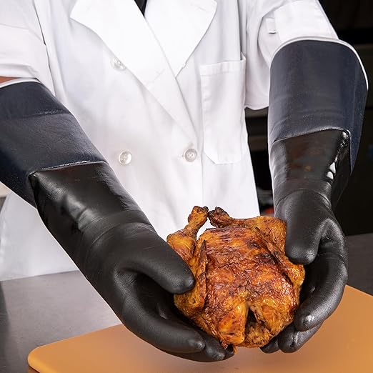 Carlisle FoodService Products T1217 San Jamar Neoprene Glove for Rotissiere,Black