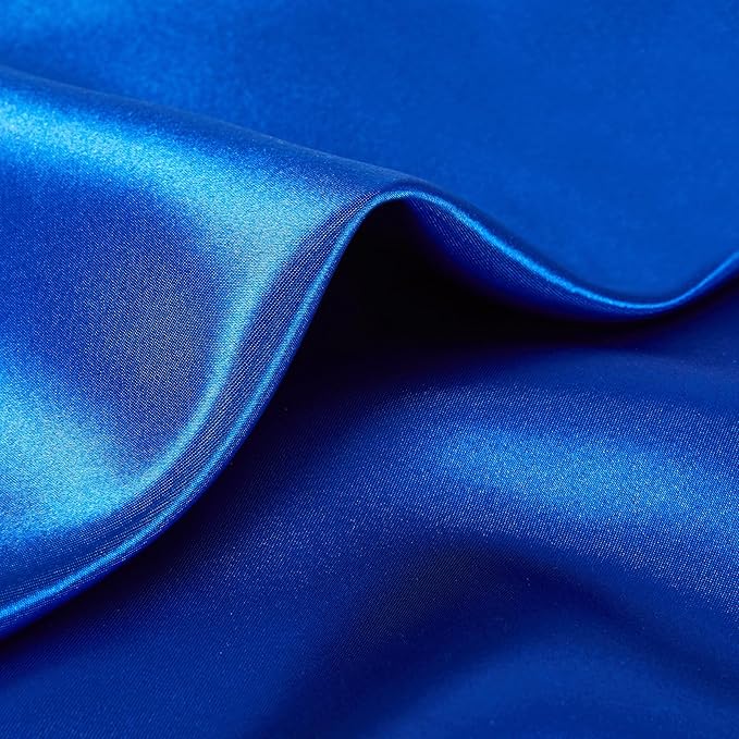 KKJIAF 50 Pack Royal Blue Square Satin Napkins 17x17 Inch Soft Smooth Cloth Napkins,Silky Table Napkin for Wedding Banquet Party Decoration