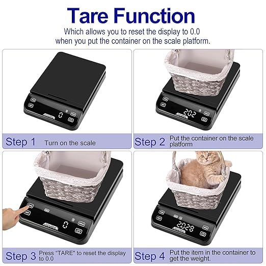 Accuteck BPS70 High Accuracy Digital Shipping Scale and Postal Scale, 0.1oz Precision (Black with Touch Screen, 70Lb)