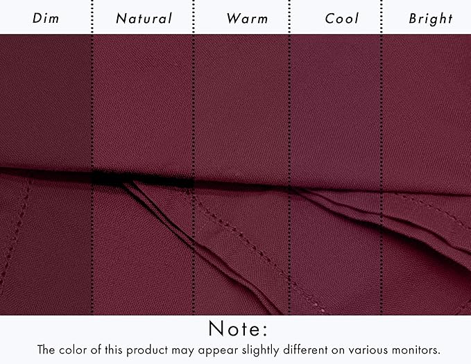 Ruvanti Cloth Napkins Set of 12, 100% Cotton High GSM 18x18 Inches, Hem Stitched Corners, Soft, Washable, Highly Durable & Absorbent, Perfect for Parties, Christmas, Thanksgiving Dinners – Burgundy